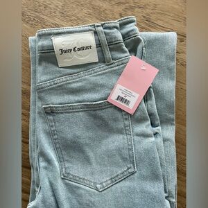 Juicy Couture Blue High Rise cargo Jeans